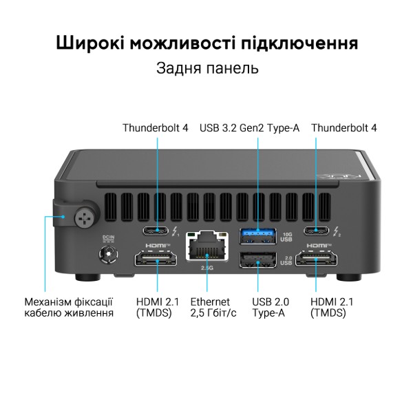 Фото - Неттоп-баребон Asus NUC 15 pro RNUC15CRHU700002 (90AR00Q2-M000A0)